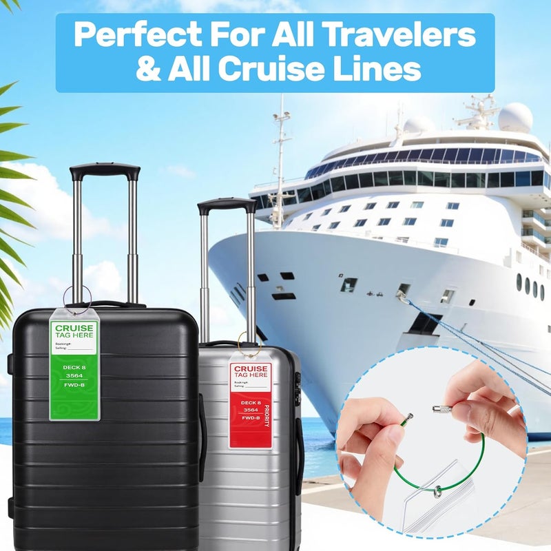 Noledome Cruise Essentials 2026 - Cruise Must Haves Kit with Non-Surge Protector Power Strip, Lanyard with ID Holder, Magnetic Hooks, Luggage Tag Set, Towel Bands, Waterproof Phone Holder - Travel Essentials - Image 4